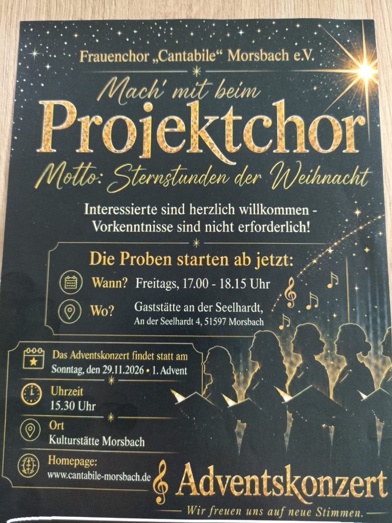 Sing mit uns am 1. Advent – werde Teil unseres Projektchors!